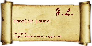 Hanzlik Laura névjegykártya
